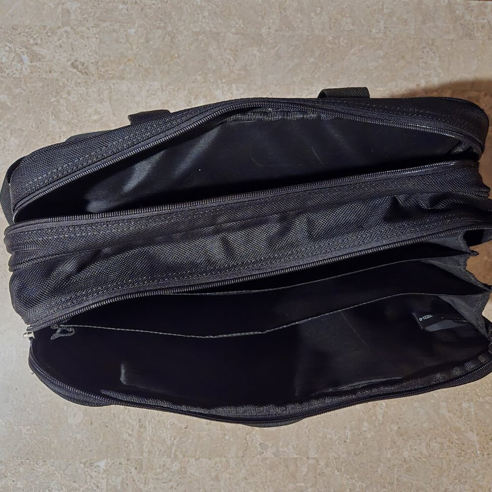 Jourdan Black Briefcase Messenger Laptop Case Bag - Picture 5 of 11